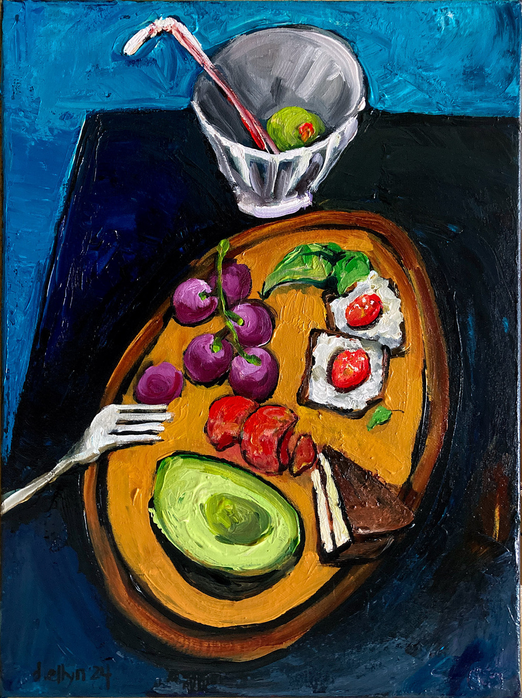 painting of D SEsow's last meal