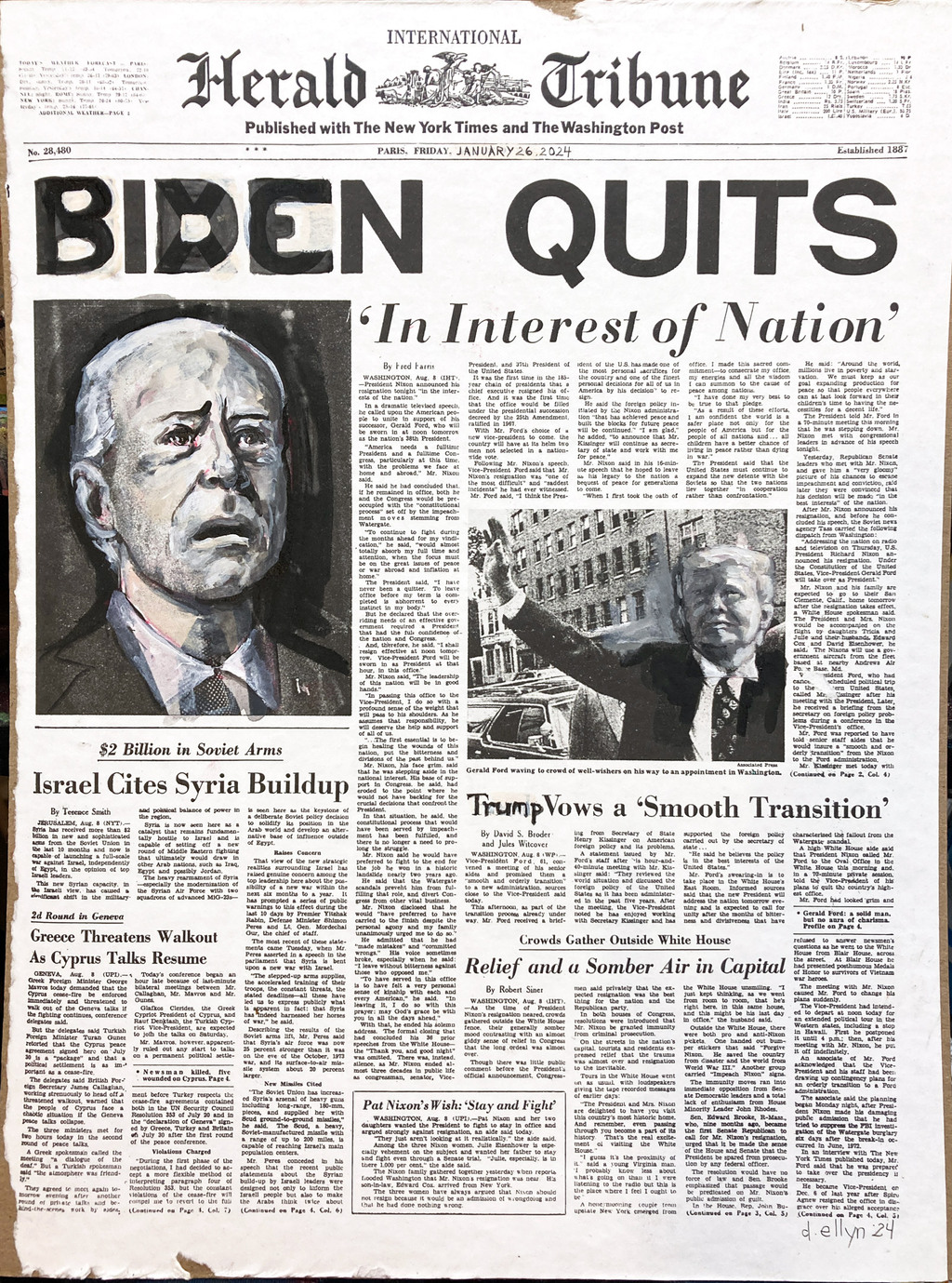 painting about Biden by dana elly